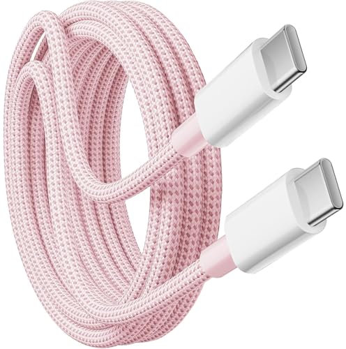 KP TECHNOLOGY 60W Fast Charger Cable For Samsung Galaxy S25 FE / S25 (Edge) (Plus) (Ultra) / S24 / S23 / S22 / S21 / Plus/Ultra/FE / + (PINK, 1M)