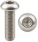 Vis INOX M5x8 mm tête bombée BTR Ø 5x8 mm | Vis cylindrique M5 x 8 mm BHC à 6 pans creux (clé allen) | Acier Inoxydable A2-70 (V2A/304) | DIN ISO 7380-1 : LOT DE 5 Pcs - ProRaje