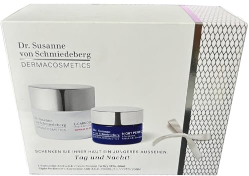 Dr. Susanne von Schmiedeberg - L-Carnosine Anti-A.G.E. Set - Cream Normal to Dry Skin 50ml + Night Performer L-Carnosine Anti A.G.E. Cream 15ml