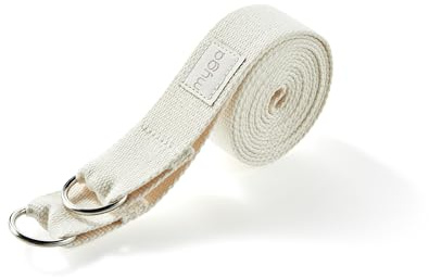 Myga Yoga Strap with D-Ring – 2-in-1 Adjustable Yoga Belt & Mat Carrier Sling – Stretching Strap for Flexibility, Balance, Pilates & Fitness – Durable Yoga Accessory for Home & Travel – 1.8m