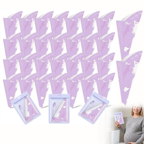 JRILUO Urinella Uriniertrichter Frauenurinbecher Urinierhilfe Standurinhilfe Einweg Papier Tragbar Wasserdicht Urin Trichter Damen Outdoor Camping Festival Hygiene Reise Schwangerschaft Mobil 30Stück