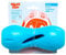 WEST PAW Zogoflex Qwizl Dog Puzzle Treat Toy ? Interactive Chew Toy for Dogs ? Dispenses Pet Treats ? Brightly-Colored Dog Puzzles for Aggressive Chewers, Fetch, Catch, Non-Toxic, Aqua Blue, Large