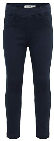 NAME IT Mädchen Twill-Leggins Stretch in dunkelblau 86