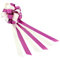 Oblique Unique Geschenk Schleife Groß mit Geschenkband Deko Band für Geschenke und Zuckertüten - wählbar (Lila Weiß)