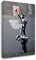 Banksy - Graffiti Crime 60x90cm - Bilder Leinwanddrucke/Wandbilder Street Art Graffiti Kunstdruck 2cm (div. Varianten/Größen) - Leinwandbild Wandbild/fertig aufgespannt/fertig zum aufhängen