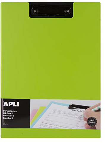 APLI 17207 - Clipboard mit Klappe Premium Grün A4
