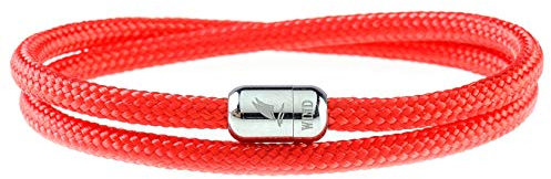 Wind Passion Bracciale Uomo Corda Sportivo Surfer Marinaio Lifestyle Nautico Donna Idea Regalo Mare Chiusura Magnetica Elegante Versatile Accessorio Originale Casual Regalo Perfetto Unisex