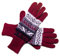 Posh Gear Alpaka Handschuhe Guantilissi Fingerhandschuhe Damen Herren aus 100% Alpakawolle, weinrot, Größe S