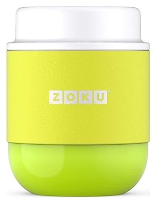 Zoku Neat Stack - Tarro para alimentos, doble pared, aislado al vacío, color lima