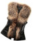 KaloryWee Veste Polaire en Fausse Fourrure sans Manche Col Faux Fur Gilet Chaud Hiver Manteau Blouson Parka