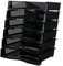 Gitany 6-tier Desk Trays A4 Stackable, Black Letter Tray Organiser
