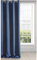 Eurofirany Logan Vorhang Blickdicht, Blackout, Satin Verdunkelungsvorhang mit Ösen-1 STK. Ösenvorhang, Elegant, Glatt, Einfarbig, Wohnzimmer, Schlafzimmer, Dunkelblau, 135x250 cm