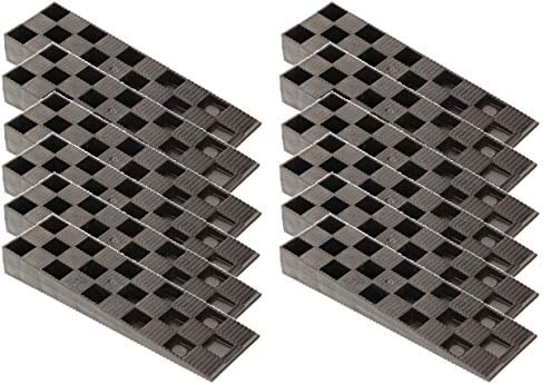 KOTARBAU® - Lot de 100 cales de montage en plastique - 150 x 44 x 20 mm - Pour fenêtres, portes, chambranle, cadres de fenêtres - Noir