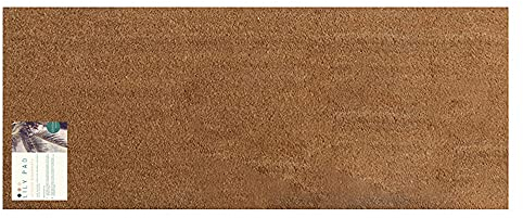 Lily Pad Doormats - large coir doormat - long doormat for french doors - patio door mat - long coir mat size 125 x 55cm - indoor door mat - outdoor sheltered use welcome mat (Blank)