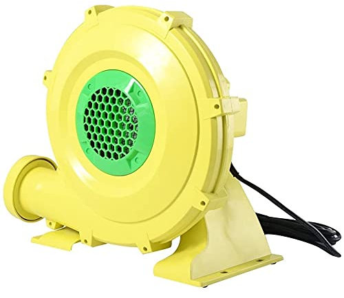 NWB Ventilador de Aire Eléctrico de 480W,Soplador para Castillo Hinchable Comercial para el Castillo Hinchable Inflable de la casa de la Despedida,Cómodo de Llevar(Amarillo)