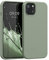 kwmobile Case Compatible with Apple iPhone 13 Case - TPU Silicone Phone Cover with Soft Finish - Gray Green