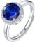 Suplight Damen Ringe aus 925 Sterling Silber Kristall Fingerring mit Geburtsstein September in Rundschnittform Zirkonia Damenring Synthetischer Saphir