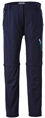 killtec Damen Funktionshose mit abzippbaren Beinen, packbar - KOS 12 WMN PNTS, dunkelnavy, 48, 38272-000