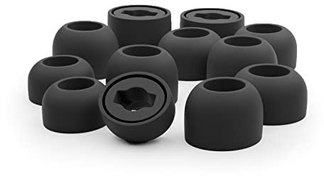 Okuli Set of 12 Silicone EarBuds Ear Tips For Samsung Galaxy Buds Pro 1 Earphones in Black