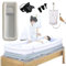 thickvalley Ensemble De Baignoire Douche Gonflable Médicale, PVC Portable Avec Pompe à Air électrique Et Sac Eau, Aide Au Bain Facile Lit Pour Handicapés, Personnes âgées, Alités