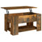 vidaXL Couchtisch Höhenverstellbar Kaffeetisch Wohnzimmertisch Beistelltisch Sofatisch mit Stauraum Räuchereiche 79x49x41cm Holzwerkstoff