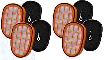 4 Filter Ersatzfilter Zubehör geeignet für Philips FC5005/01 SpeedPro Max Akkusauger FC6802, FC6812,FC6823, FC6826 Staubsauger Filter Ersetzt FC6826, XC7042, XC8045, XC8147, XC8347