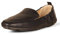 Amazon Essentials Mocasines Suaves sin Cordones con Punta Cuadrada Mujer, Negro Cuero de Imitación, 39 EU