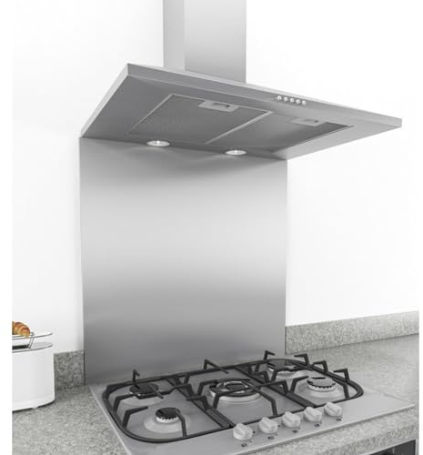 Stainless Steel 1.2mm Thick Brushed Kitchen Splashback (500mm x 900mm)