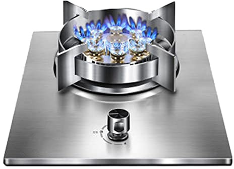 33cm Single-head Gas Stove 7.2KW 9-cavity Wok Burner With Flameout Protection Home Kitchen Tempered Glass Camping Independent Stove (Size : NG)