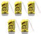 Speesy Lot de 5 lampes de poche dynamo 3 LED à manivelle sans pile