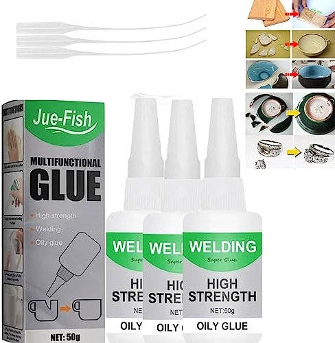 Jue Fish Multifunctional Glue, 2023 New Jue Fish Glue, Jue-Fish Welding High-Strength Oily Glue, Multifunctional Welding Glue (3PCS)