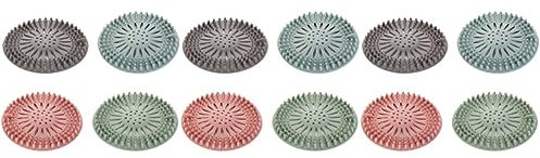 DOITOOL 12 Stk Bodenablauf Filtern Duschablauf Aufkleber Haarstopper Aus Silikon Badewannenstöpselabdeckung Haarfilter Für Badewanne Haarstopper Dusche A27 Übergang Waschbecken Tpr