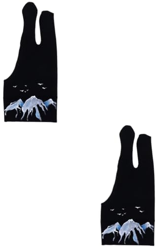 NUOBESTY 2 Stk -finger-malhandschuhe Handschuh Zum Zeichnen Tablet-handschuh Zeichnen Handschuh Für Digitale Kunst Skizzenhandschuh Skizzenmalhandschuh Künstlerhandschuh Spandex-stoff
