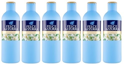 6er-Pack Paglieri Felce Azzurra Bagnodoccia Narciso,Narzisse-Körperwäsche,Duschgel 650ml