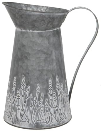Galvanised Milk Jug | Outdoor Garden Metal Steel Planter Flower Pot Trough Churn