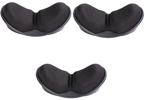 NUOBESTY 3pièces Tapis De Ergonomique Avec Repose-poignet Mousse Mémoire Pour La Pour Utilisateurs Ordinateurs Gamers Noir