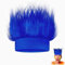 Novelty Place Blue Hairy Costume Headband - Funny and Fluffy Crazy Hair Wig and Troll Hair Costume Accessory - Perfect for Sports Parties, Fancy Dress, Cosplay and Halloween