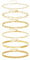 GMHLLES 6 Pcs Gold Bracelet Set, 14K Plated Stacking Bracelets, Layered Metal Link Bracelet Fashion Jewelry