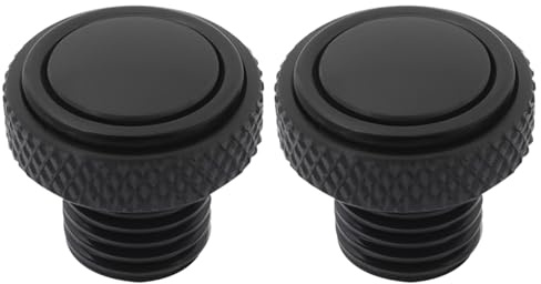 OTOTEC 1 Paire de Bouchons de Trou pour Rétroviseurs de Moto M10x1,25 pour MT07 MT09 MT10 SP pour Z900 Z650 Z750 Compatible avec Benelli TRK 502 702x Compatible avec CB 500X 500F (Noir)