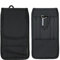 Custodia verticale in nylon con clip per cintura, colore nero, per Brondi Amico Vero 4G DOOGEE Note 58 Pro Blackview Shark 9 Wave 8 8C Smartphone Holster con passante per cintura e gancio (XL)