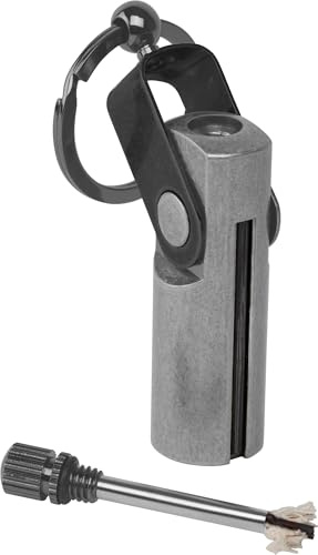 C.A.O. - Briquet tempête Rechargeable en Acier - Couleur Gris - Longueur 7,5 cm - Largeur 1,8 cm - Hauteur 3 cm