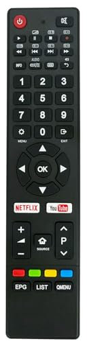 Ersetzte Fernbedienung Passend für Chiq TV U55E6000 U40E6000 U40G5SF U50G5S U43Q5T U49G6000 U50Q5T U55G6000 U55Q5T U65Q5T UHD50E6000ISN U58G5500 U65G5500 L32G4000