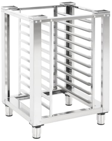 Buffalo Convection Oven Stand for CU768, Stainless Steel | Elevates commercial catering equipment to a comfortable working height, maximizing kitchen workspace efficiency.