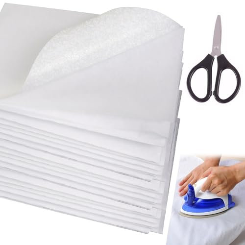 GMHLLES 3PCS Fusible Interfacing Fabric Interfacing for Sewing Iron on 1x2m Interfacing Iron on Fabric for Sewing, Quilting, Topstitching, Crafting, Collars and Dress Making