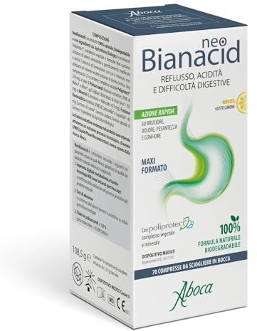 Aboca Neobianacid 70 Tabletten mit Zitronengeschmack