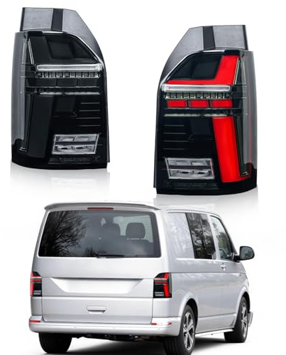 CKCD Rückleuchten kompatibel mit VW Multivan Transporter Caravelle T6 2016-2019, Mit E-Prüfzeichen, Paar