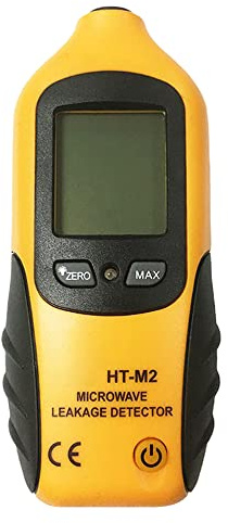 Microwave Leakage Detector High Precision Portable Oven Tester Alarm No Need Recalibration Suitable for Kitchen Lab Radio Tower Yellow