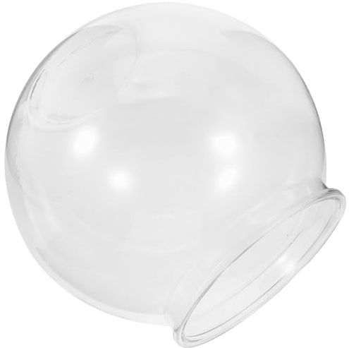 BESTonZON Plastik Kleines Rundes Goldfischbecken Transparentes Desktop Aquarium mit Sicht Praktisches Aquarium für Zuhause und Garten