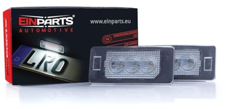 EinParts Kennzeichenbeleuchtung EP102OE Canbus 6000K für A4 B8 FL A5 FL A6 C7 A7 RS5 FL TT 8J Q5 Alhambra Ibiza IV Octavia III Golf Plus Golf VI Jetta VI Passat B7/B8 Sharan II Touareg Touran