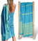 ZusenZomer Fouta Hammam Badetuch XXL, Handgewebt Tunesisch Strandtuch für Frauen, Männer, saugfähig, leicht übergroßes Saunatuch 100% Baumwolle Hammamtuch (Türkis Lime)